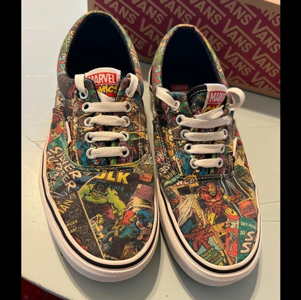Vans Era x Marvel Comics iron man hulk black Panther vans M8